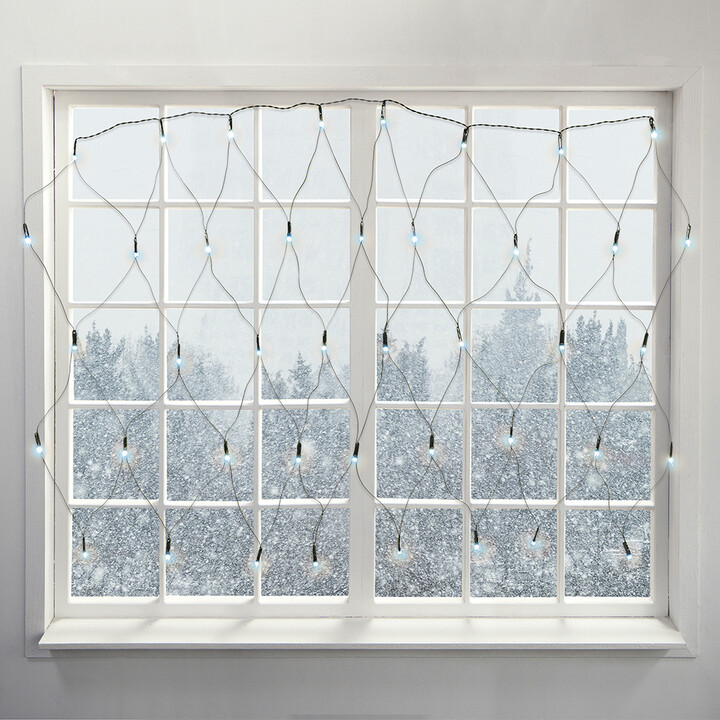 Retlux vánoční řetěz ve tvaru síťky na okno RXL 298, 120LED, studená bílá_218398461