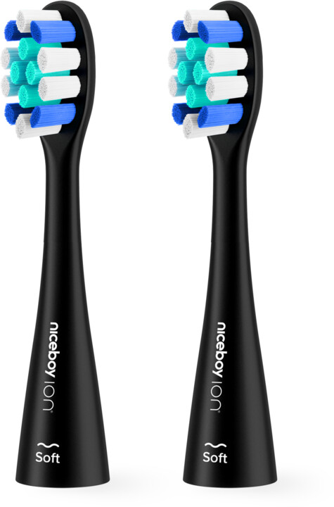 Niceboy ION Sonic Lite toothbrush heads 2 pcs Soft black_236226739