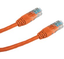 DATACOM Patch Cable UTP, Cat5e 0,25M, oranžový_1453019904