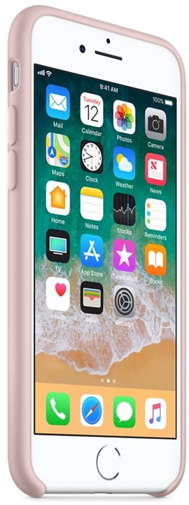 Apple silikonový kryt na iPhone 8/7, pískově růžová_1443642038