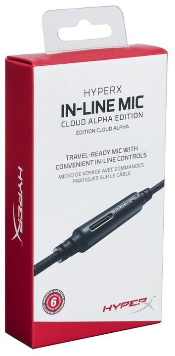 HyperX In-Line Mic pro Cloud Alpha_22001333