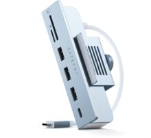 Satechi USB-C Clamp Hub iMac 24&quot; (2021), USB-C 5 Gbps, 3x USB-A 3.0 5 Gbps, modrá_926463308