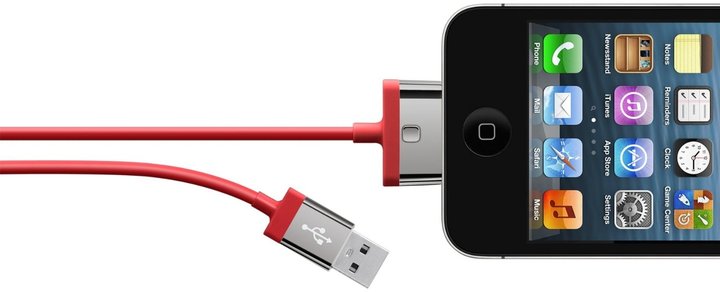 Belkin USB/30-pin Apple, 2m, červená_246820484
