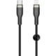 FIXED nabíjecí a datový kabel USB-C - Lightning, MFi, PD, opletený, 1.2m, černá