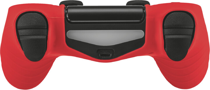 Trust silikonový návlek Rubber Skin GXT 744B pro PS4 DualShock, červená_759941290