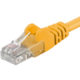 PremiumCord Patch kabel UTP RJ45-RJ45 level 5e, 0.25m, žlutá_202438947