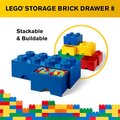 Úložný box LEGO, 2 šuplíky, velký (8), modrá