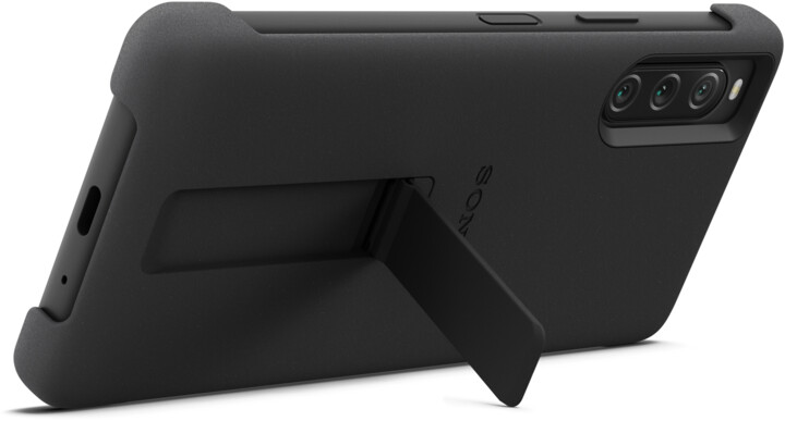 Sony zadní kryt pro Sony Xperia 10 V 5G se stojánkem, černá_1169691463