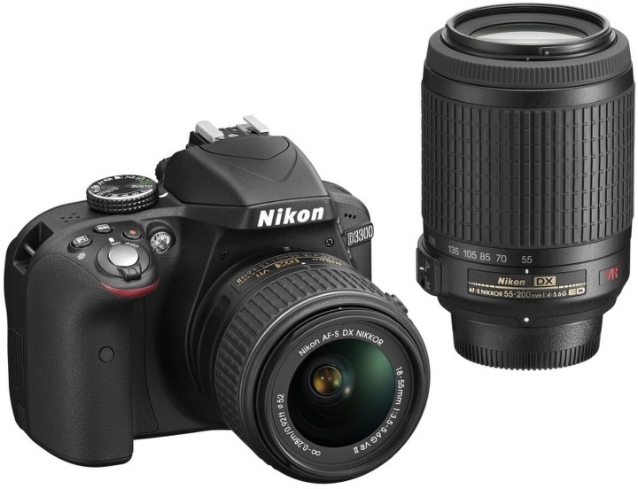 Nikon D3300 + 18–55 VR II + 55-200 VR II černá_240473009