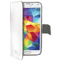 CELLY Wally pro Samsung Galaxy S5 mini, PU kůže, bílá