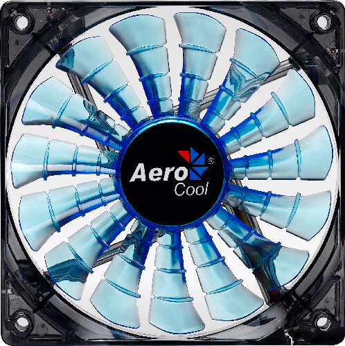 Aerocool Shark Fan, 140 mm, modrá_335616783