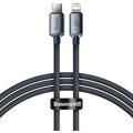 Baseus nabíjecí / datový kabel Crystal Shine Series USB-C - Lightning, 20W, 1.2m, černá_368333017