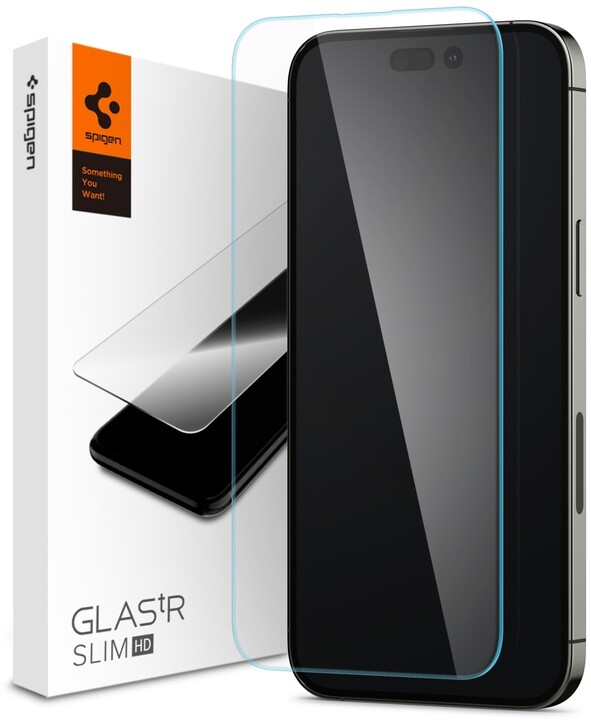 Spigen ochranné sklo tR Slim HD pro Apple iPhone 14 Pro, transparentní_1342099021