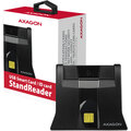 AXAGON CRE-SM4 USB Smart card StandReader (eObčanka), černá_381134938