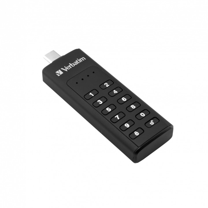 Verbatim Keypad Secure Drive USB-C, 128GB, černá_992586202