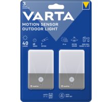VARTA světlo s pohybovým senzorem, IP44, 2ks (bez baterií) 16634101402