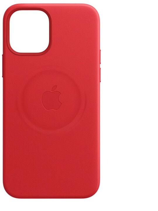 Apple kožený kryt s MagSafe pro iPhone 12/12 Pro, (PRODUCT)RED - červená_659932663