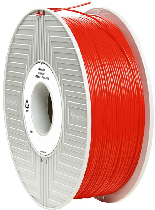 Verbatim tisková struna (filament), ABS, 1,75mm, 1kg, červená_96772696