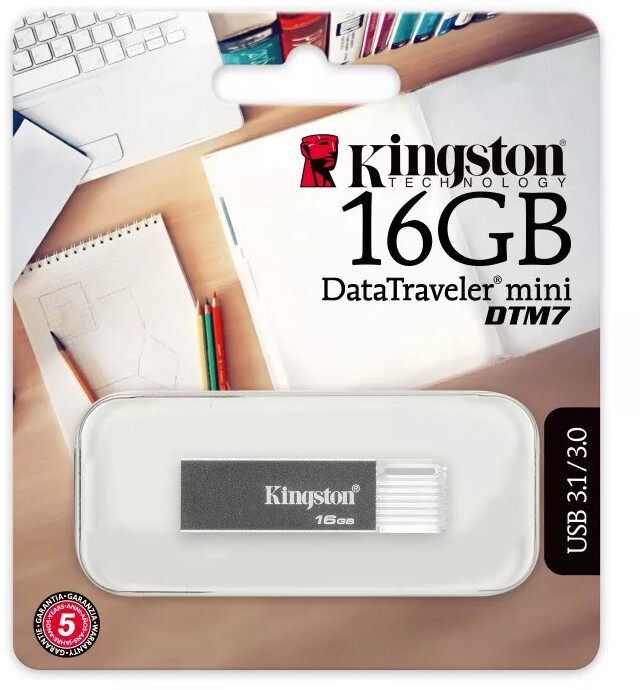 Kingston DataTraveler Mini 7 - 16GB, šedá_105744717