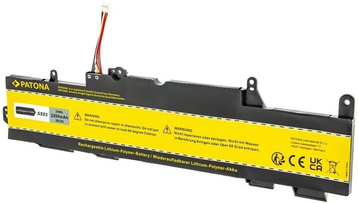 PATONA baterie pro HP 840 G5/G6, 2200mAh, Li-Pol, 11,55V, SS03XL_860170651