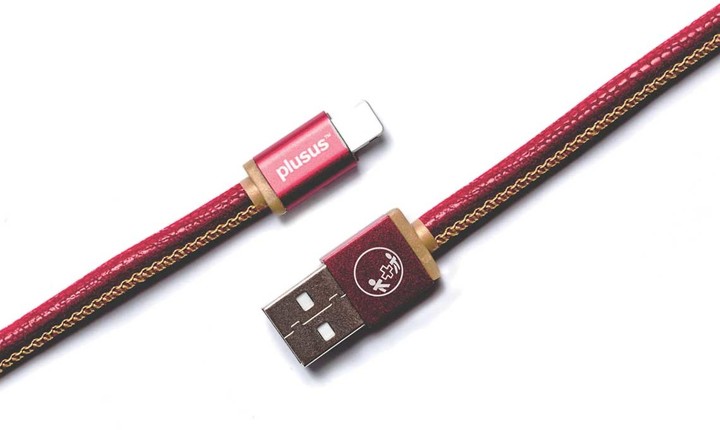 PlusUs LifeStar Handcrafted USB Charge &amp; Sync cable (1m) Lightning - Red /Yellow_500149847