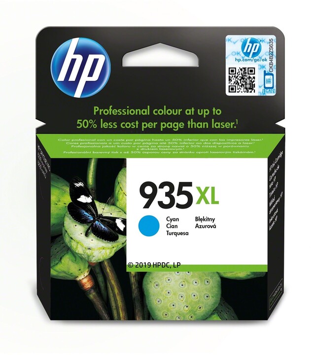 HP C2P24AE náplň č.935XL, cyan_935626821