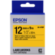 Epson LabelWorks LK-4YBP, páska pro tiskárny etiket, 12mm, 9m, černo-žlutá_440779449