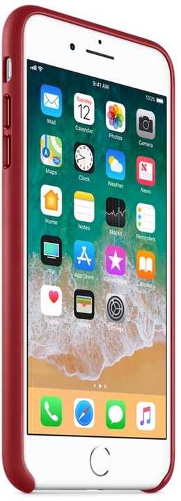 Apple kožený kryt na iPhone 8 Plus / 7 Plus (PRODUCT)RED, červená_776600408