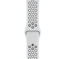 Apple řemínek pro Watch Series 5, 40mm sportovní Nike - S/M a M/L, platinová/černá_249766617