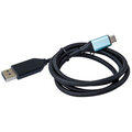 i-tec USB-C Metal Display Port kabel 4k / 60Hz, 1,5m, černá_673870018