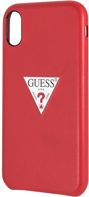 GUESS PU Leather Case Triangle pro iPhone XR, červená_748250732