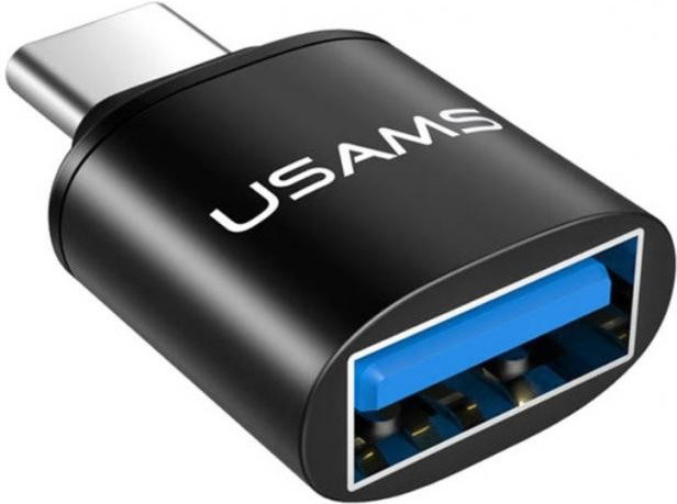 USAMS SJ175 adapter Type C/USB (EU Blister), černá_846171441