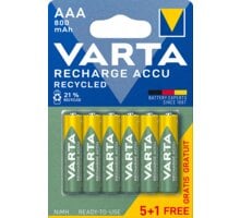 VARTA nabíjecí baterie Recycled AAA 800 mAh, 5+1ks Poukaz 200 Kč na nákup na Mall.cz