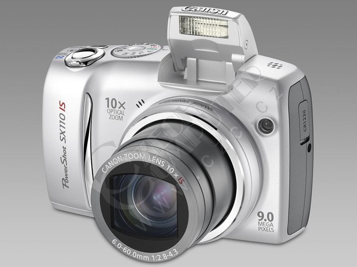 Canon PowerShot SX110 IS, stříbrný_1404452644