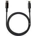 BASEUS kabel Tungsten Gold, USB-C - Lightning, M/M, rychlonabíjecí, datový, 20W, 1m, černá_406990196