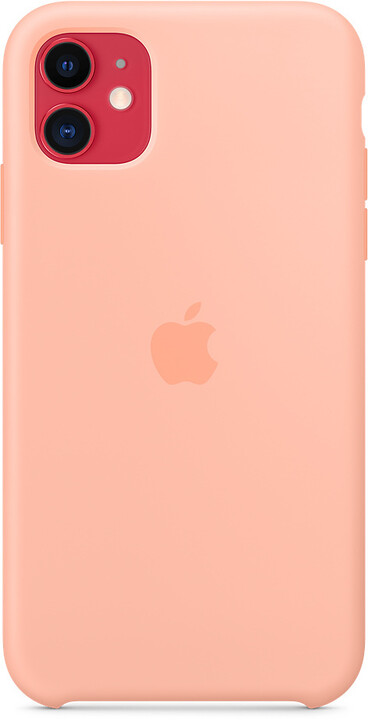 Apple silikonový kryt pro iPhone 11, grepově růžová_1356085913