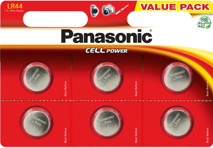 Panasonic baterie A76/LR44/V13GA 6BP Alk_1734928634
