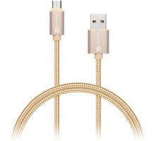 CONNECT IT Wirez Premium Metallic micro USB - USB, gold, 1m_2117102456