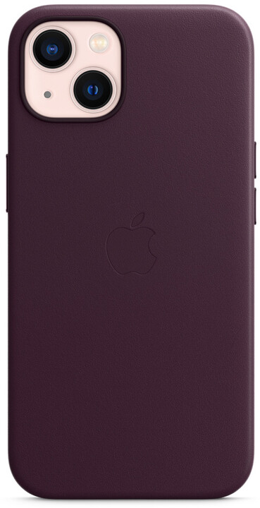 Apple kožený kryt s MagSafe pro iPhone 13, tmavě višňová_1769730368