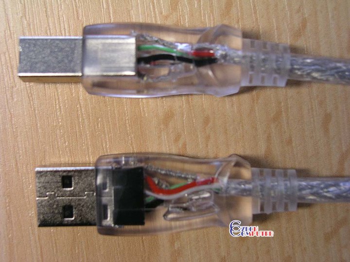 USB kabel A-B 2m svítící bílý_395429693