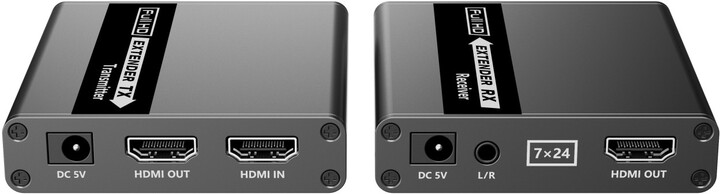 PremiumCord HDMI extender na 70m přes Cat6/Cat6A/Cat7, s lokálním výstupem, FULL HD 1080p_886271492