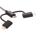 Sandberg kabel Lightning+MicroUSB+USB-C, 1m_853142317