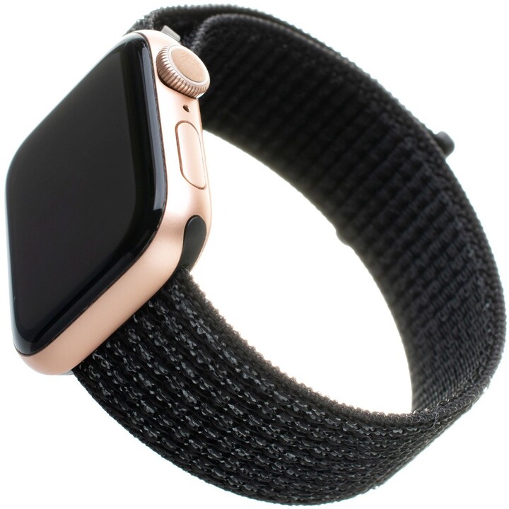 FIXED nylonový řemínek pro Apple Watch 38/40/41mm, černá_89499955
