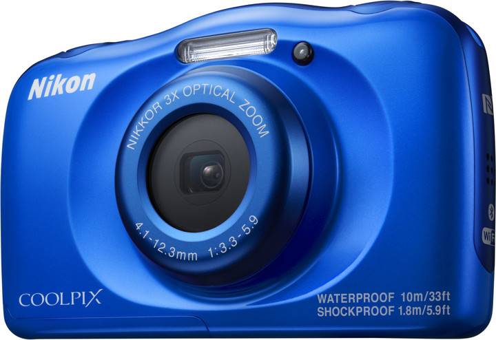 Nikon Coolpix W100, modrá + Backpack kit_1307632857