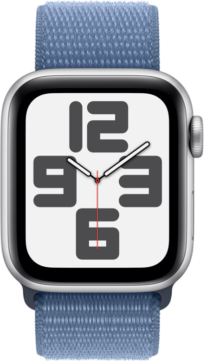 Apple Watch SE 2023, Cellular, 40mm, Silver, Winter Blue Sport Loop_999340294