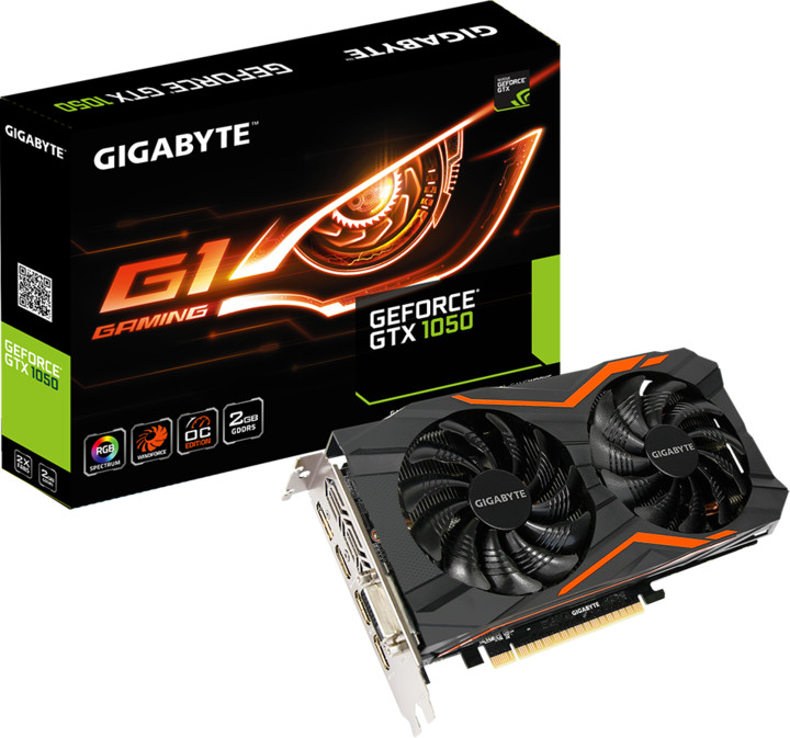 GIGABYTE GeForce GTX 1050 G1 Gaming 2G, 2GB GDDR5_939790122