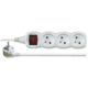 Emos prodlužovací kabel s vypínačem – 3 zásuvky, 1,5m, bílá