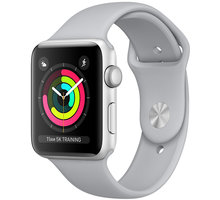Apple Watch Series 3 42mm pouzdro stříbrná/mlhově šedý řemínek_1378596610