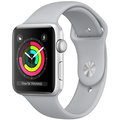 Apple Watch Series 3 42mm pouzdro stříbrná/mlhově šedý řemínek
