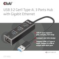 Club3D rozbočovač, USB-A 3.2 Gen1 - 3x USB 3.1, Gigabit Ethernet_621504127